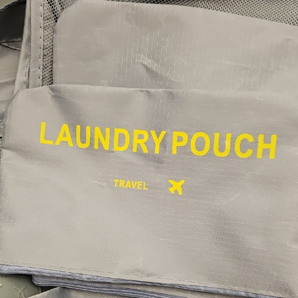 Gray Laundry Pouch Set - Picture 3 of 6